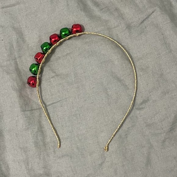 Gold Christmas Bell Headband - Picture 1 of 2
